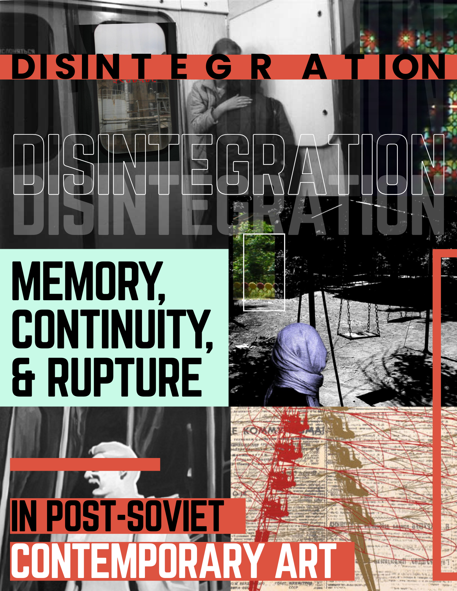 'disintegration' curatorial proposal cover