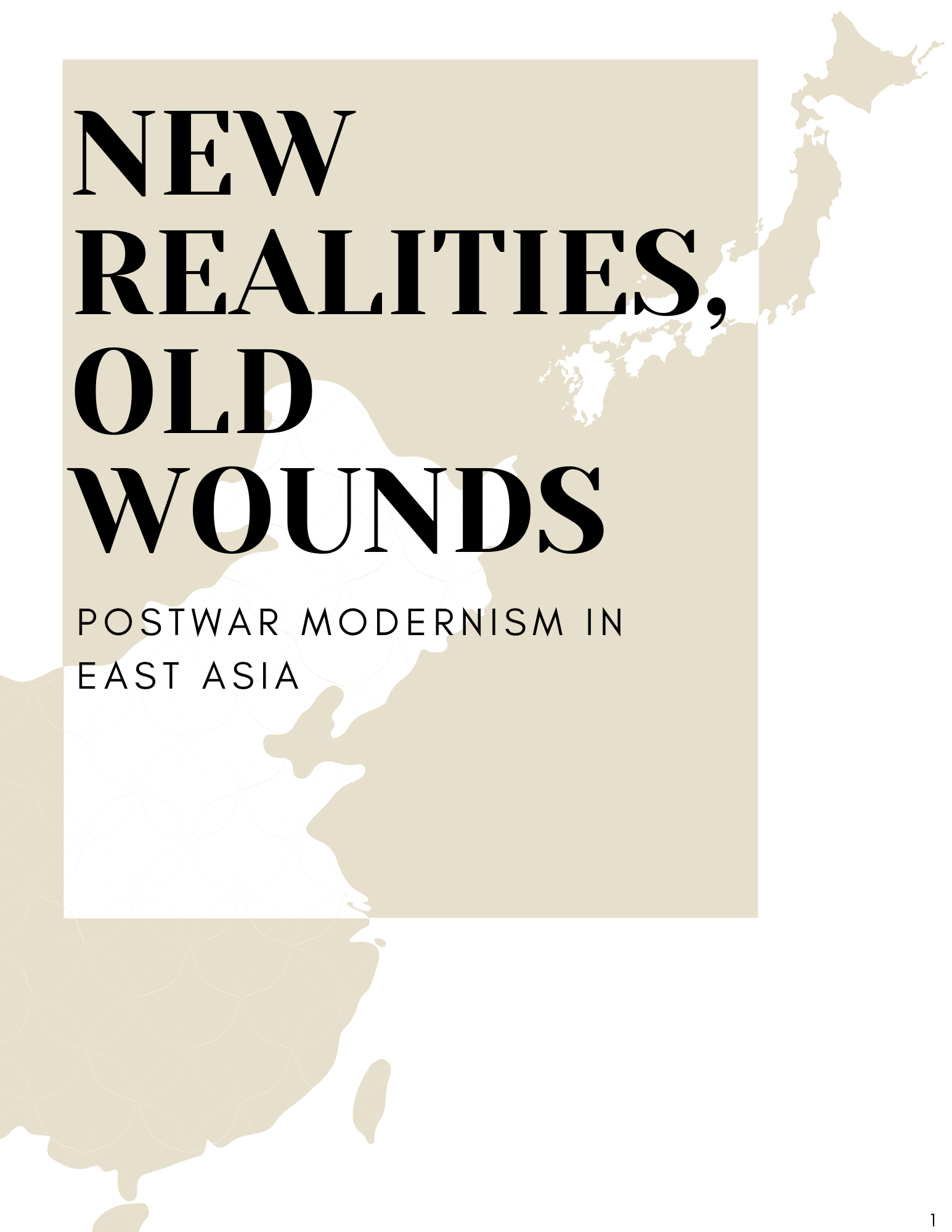 'new realities, old wounds' curatorial proposal cover